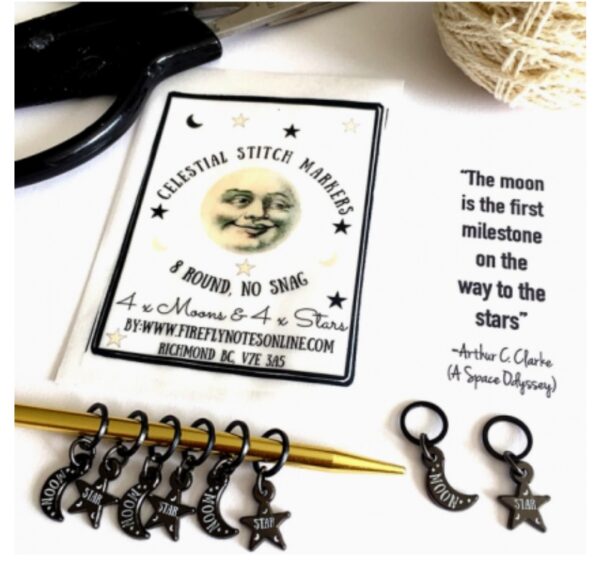 Screenshot_20251222_194818_Chrome Celestial stitch markers - Sterren en maan markeerders (4+4) - FIREFLY NOTES