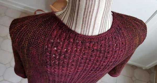 Detail of the MILLESIME shawl